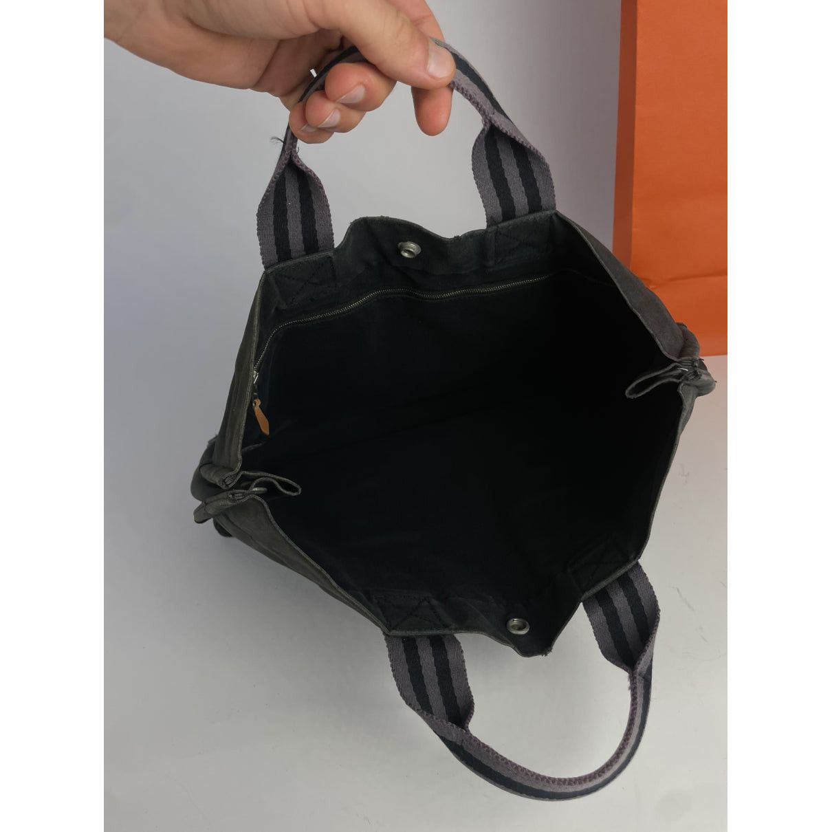 Other Hermès Black Cotton Handbag Size ONE SIZE - 2 Thumbnail