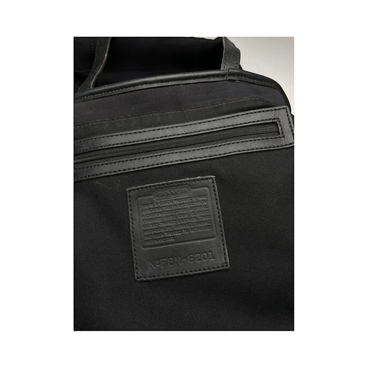 Coach Small Town Black Polyester Handbag Size ONE SIZE - 5 Thumbnail