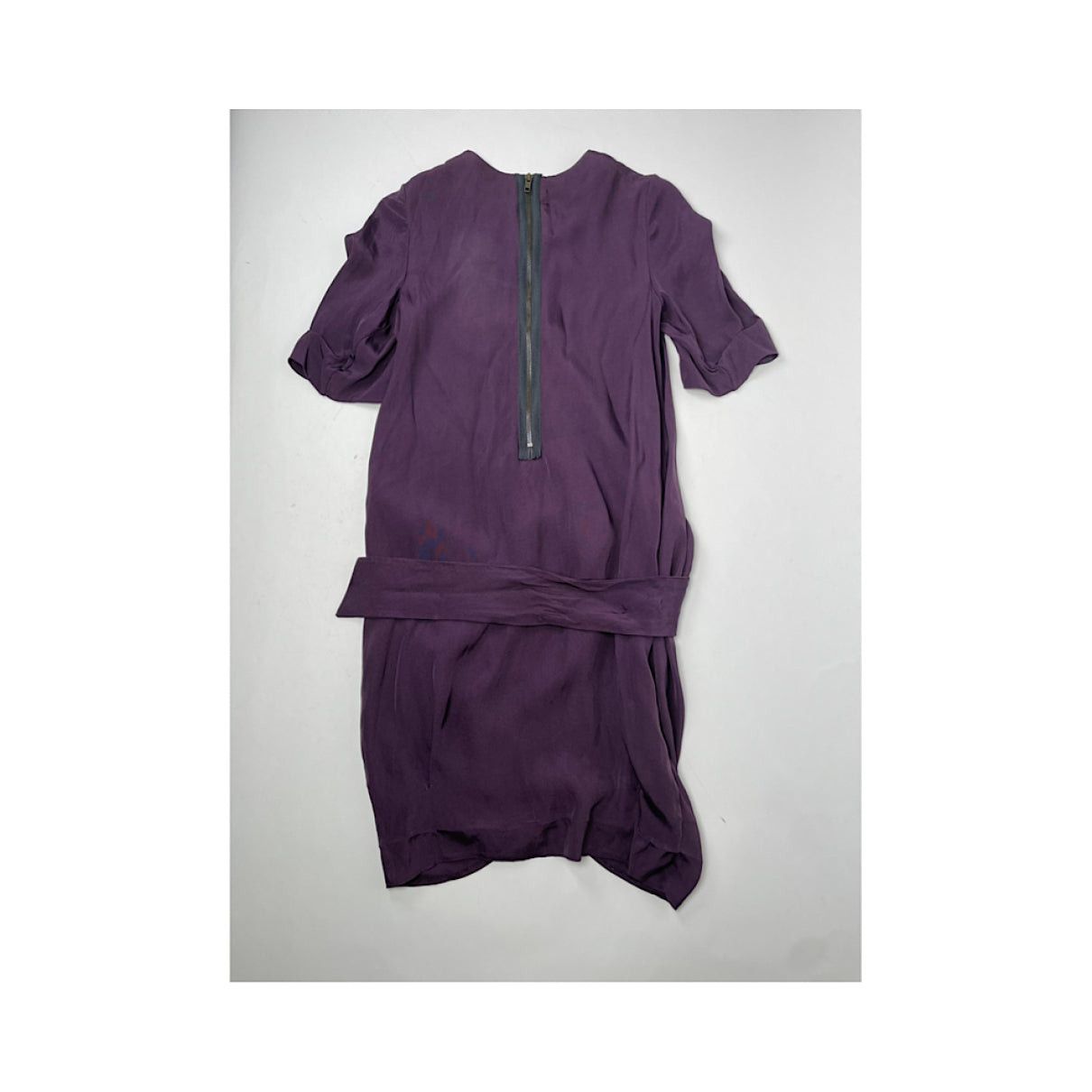 Marni Purple Silk Dresse Size S / US 4 / IT 40 - 4 Thumbnail