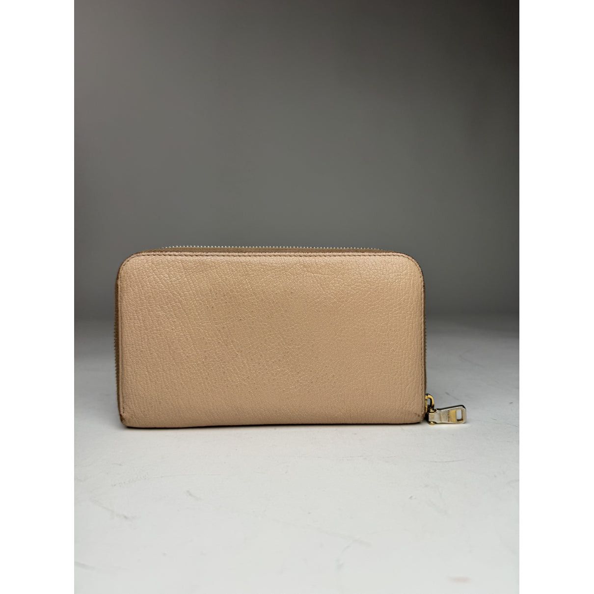 Miu Miu Beige Leather Wallet Size ONE SIZE - 2 Thumbnail