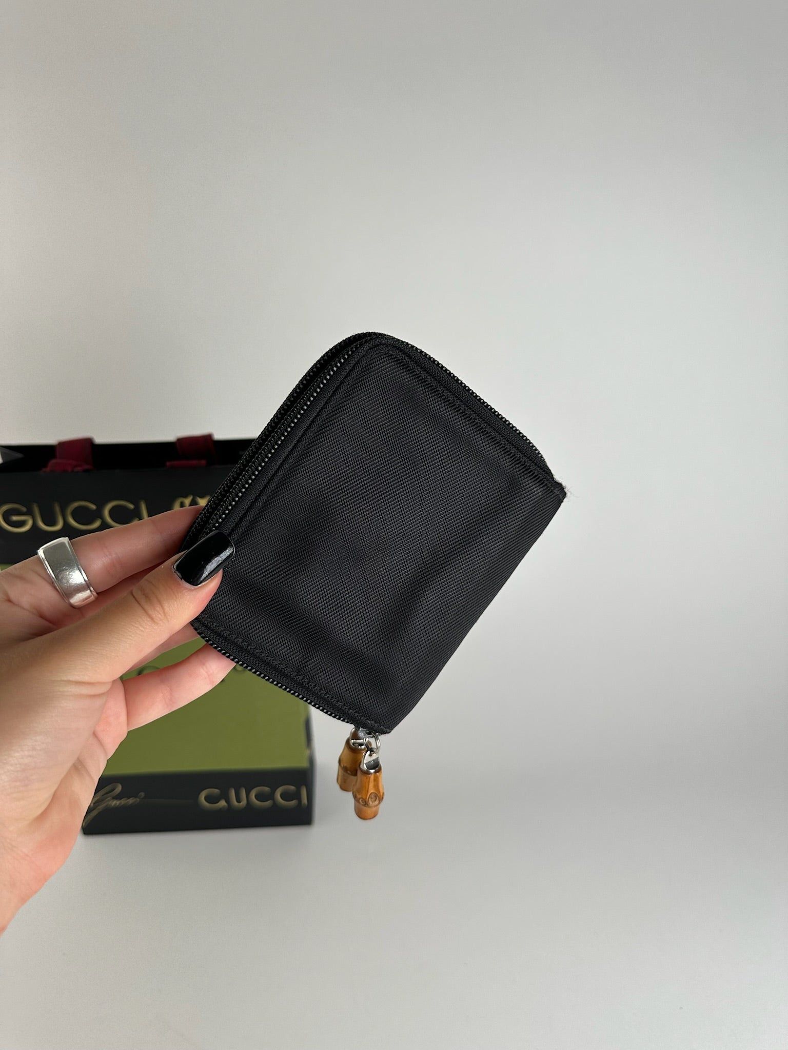 Gucci Vintage Bamboo Wallet black Size ONE SIZE - 11 Thumbnail