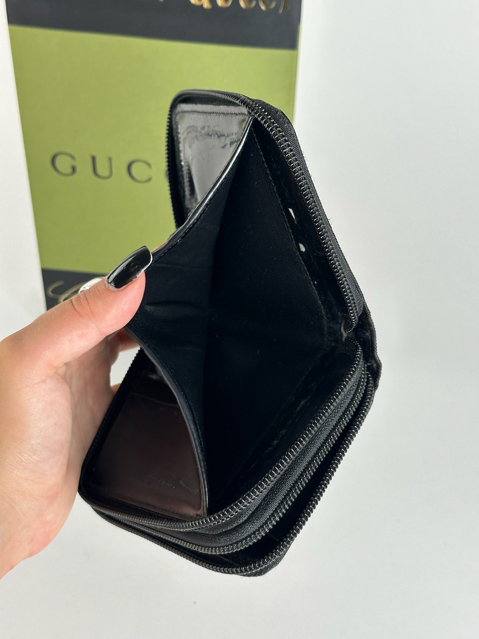 Gucci Vintage Bamboo Wallet black Size ONE SIZE - 6 Thumbnail