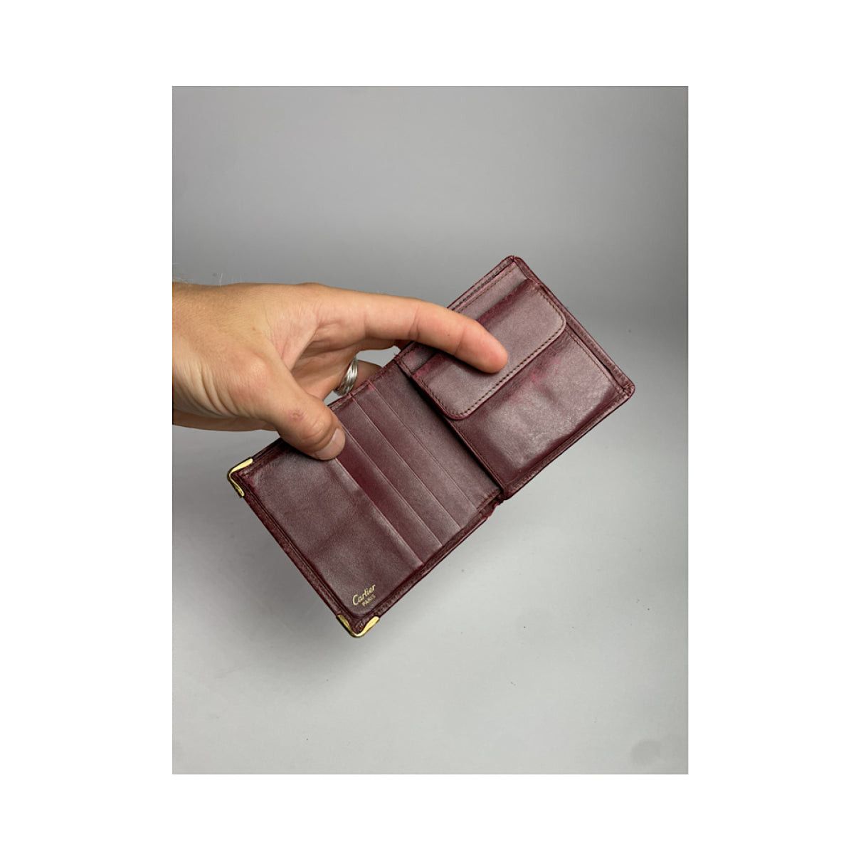 Cartier Burgundy Patent Leather Purse Size ONE SIZE - 5 Thumbnail