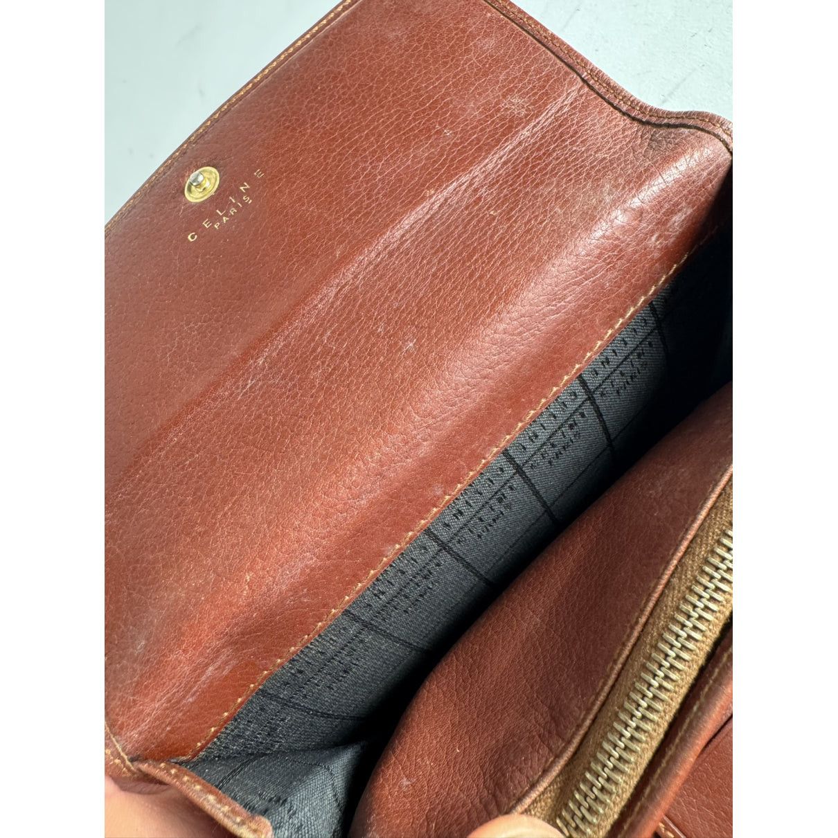 Celine Triomphe Brown Leather Wallet Size ONE SIZE - 5 Thumbnail