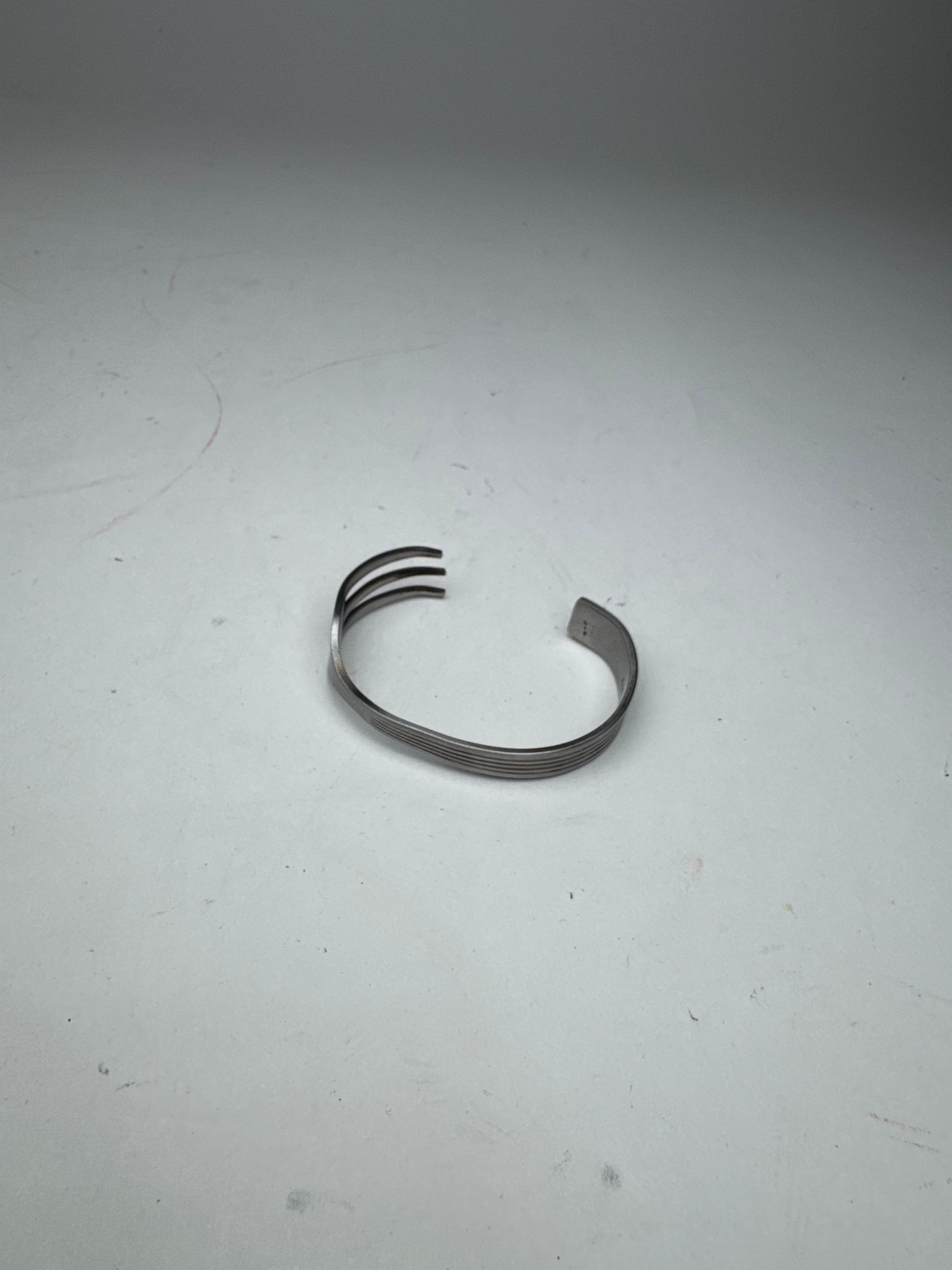 Givenchy Vintage Steel Fork bracelet silver Size ONE SIZE - 7 Thumbnail