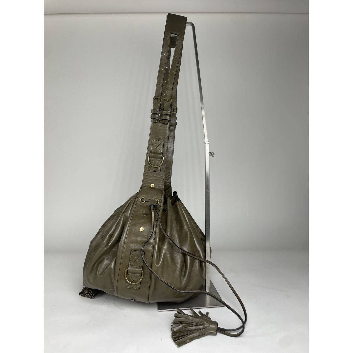 Givenchy Nightingale Green Leather Handbag Size ONE SIZE - 2 Thumbnail