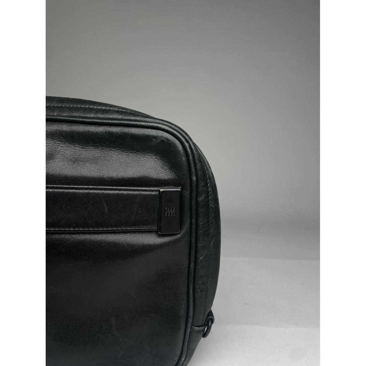 Issey Miyake Black Leather Clutch Bag Size ONE SIZE - 3 Thumbnail