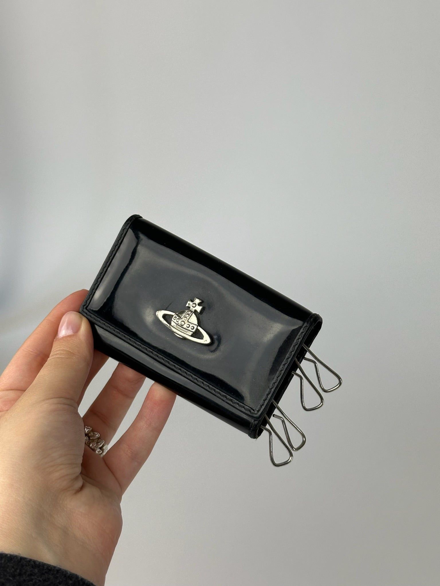 Vivienne Westwood Vintage Leather Key Holder black Size ONE SIZE - 12 Thumbnail