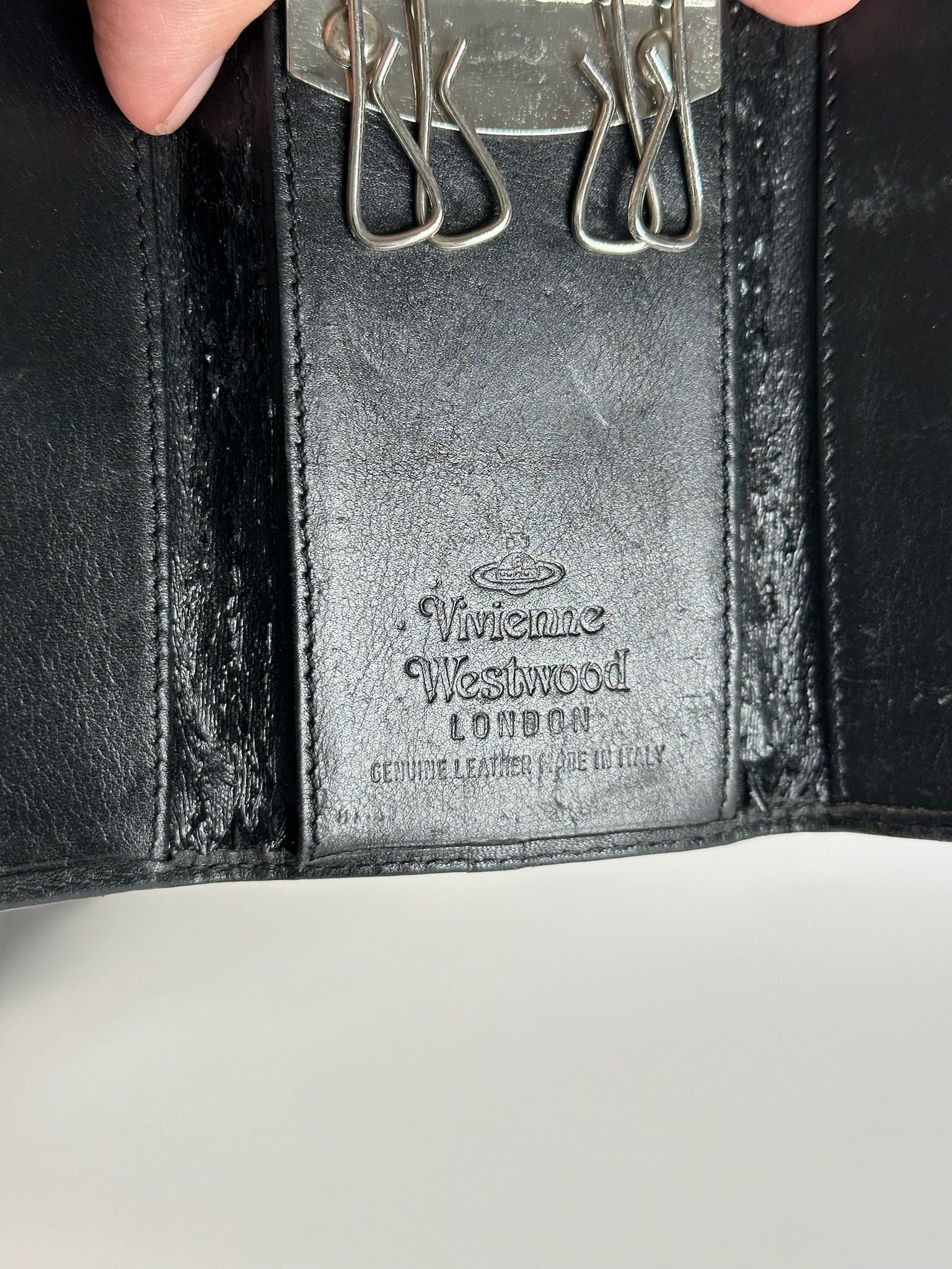 Vivienne Westwood Vintage Leather Key Holder black Size ONE SIZE - 5 Thumbnail