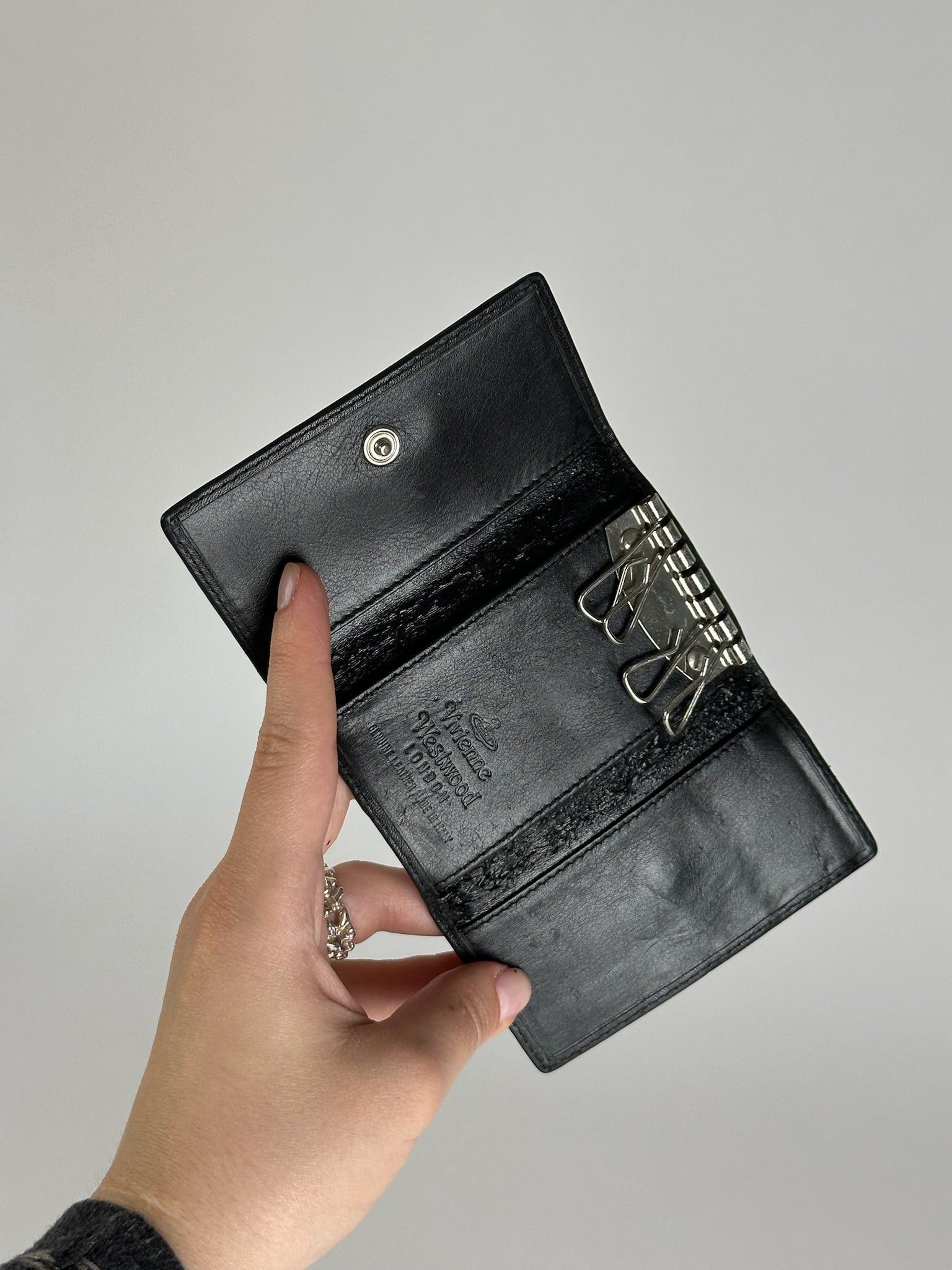 Vivienne Westwood Vintage Leather Key Holder black Size ONE SIZE - 6 Thumbnail