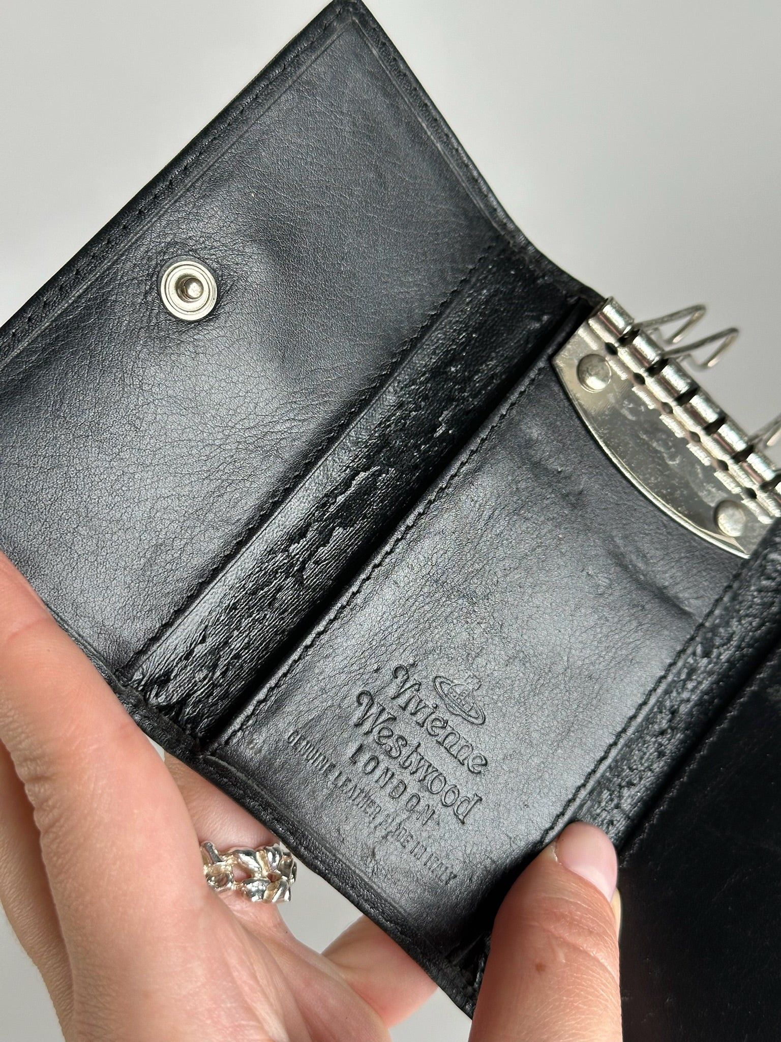 Vivienne Westwood Vintage Leather Key Holder black Size ONE SIZE - 3 Thumbnail