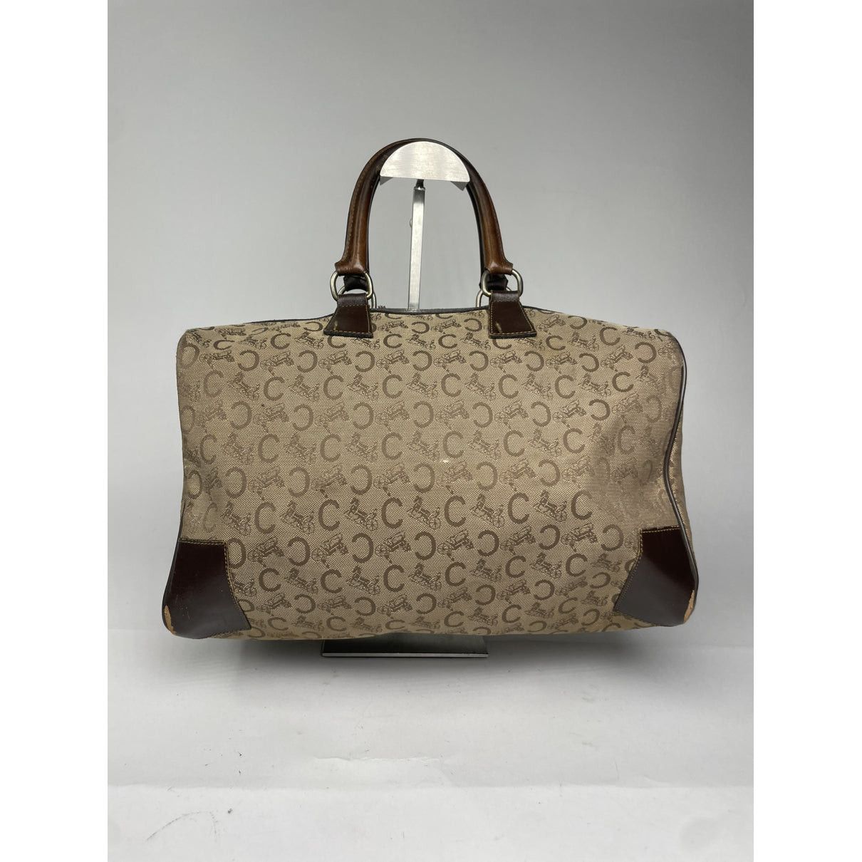 Celine Triomphe Vintage Brown Leather Travel Bag Size ONE SIZE - 5 Thumbnail