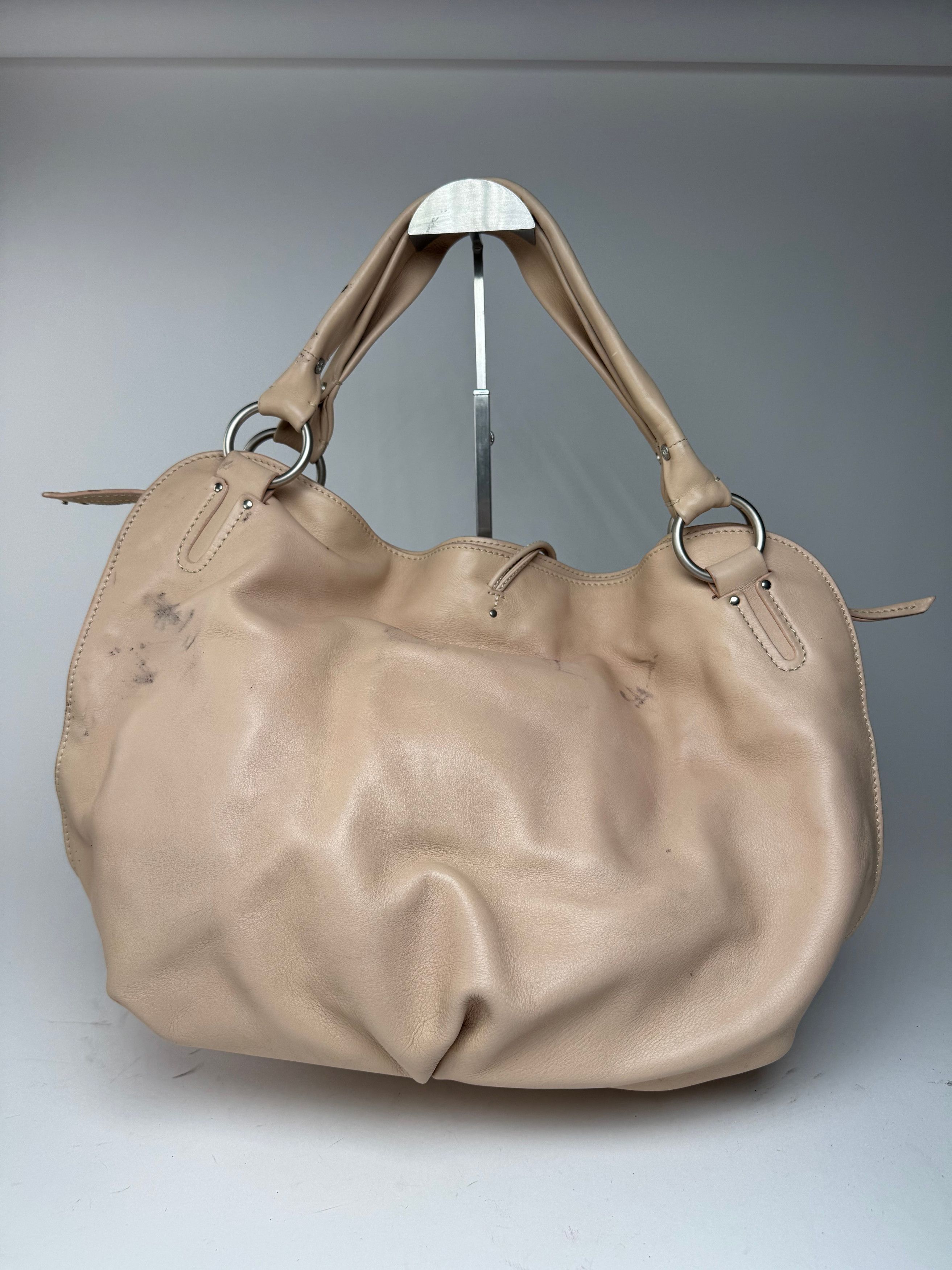 Celine Vintage Big leather bag rose Size ONE SIZE - 8 Thumbnail
