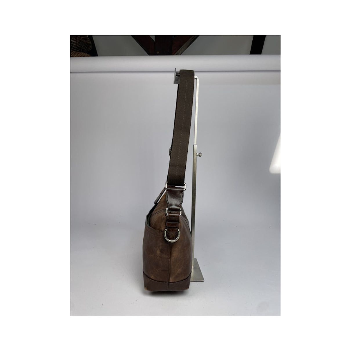 Coach Signature Sufflette Brown Leather Handbag Size ONE SIZE - 2 Thumbnail