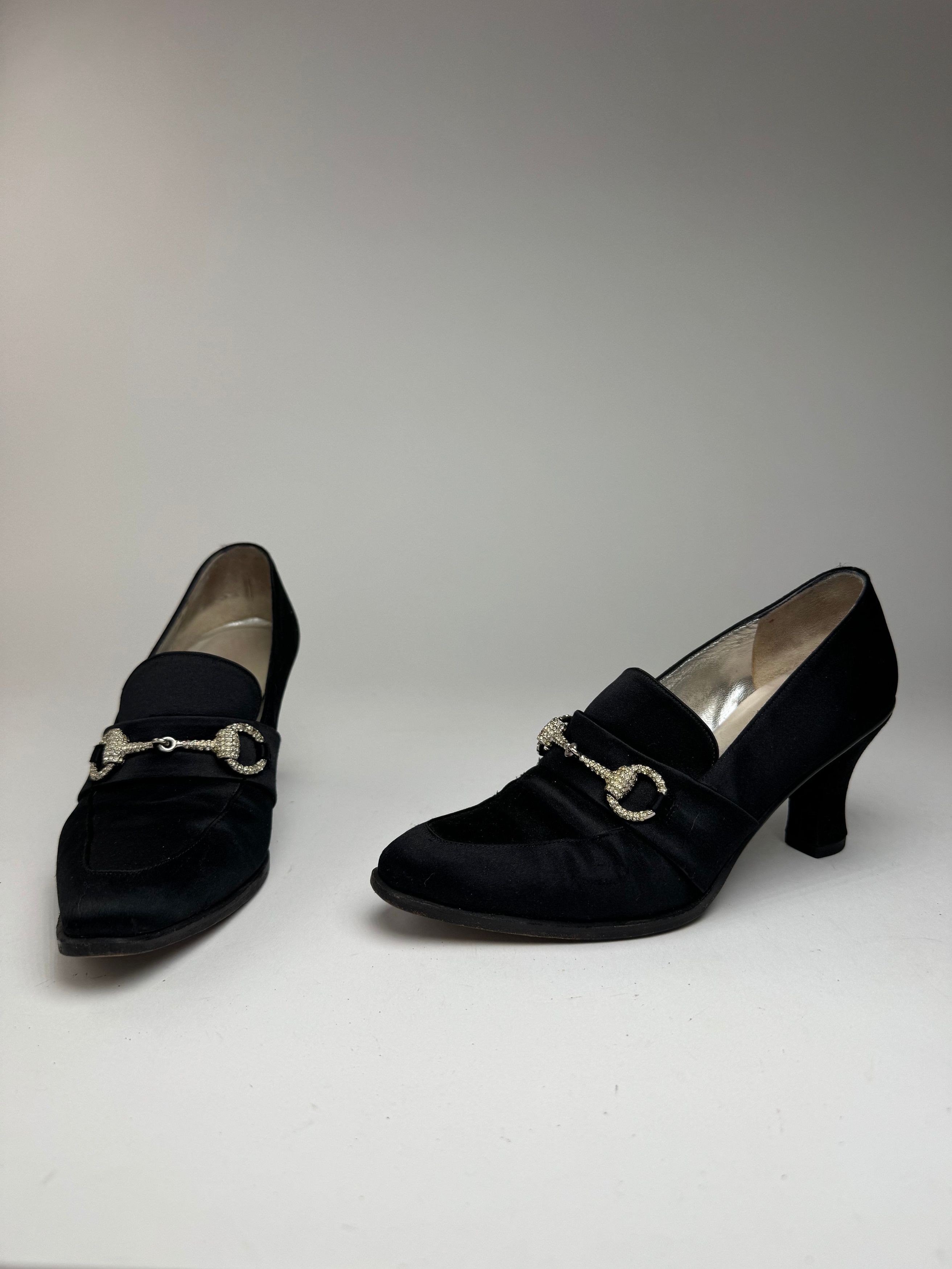 Gucci Vintage Pumps Horsebit Black Size US 6 / IT 36 - 2 Thumbnail