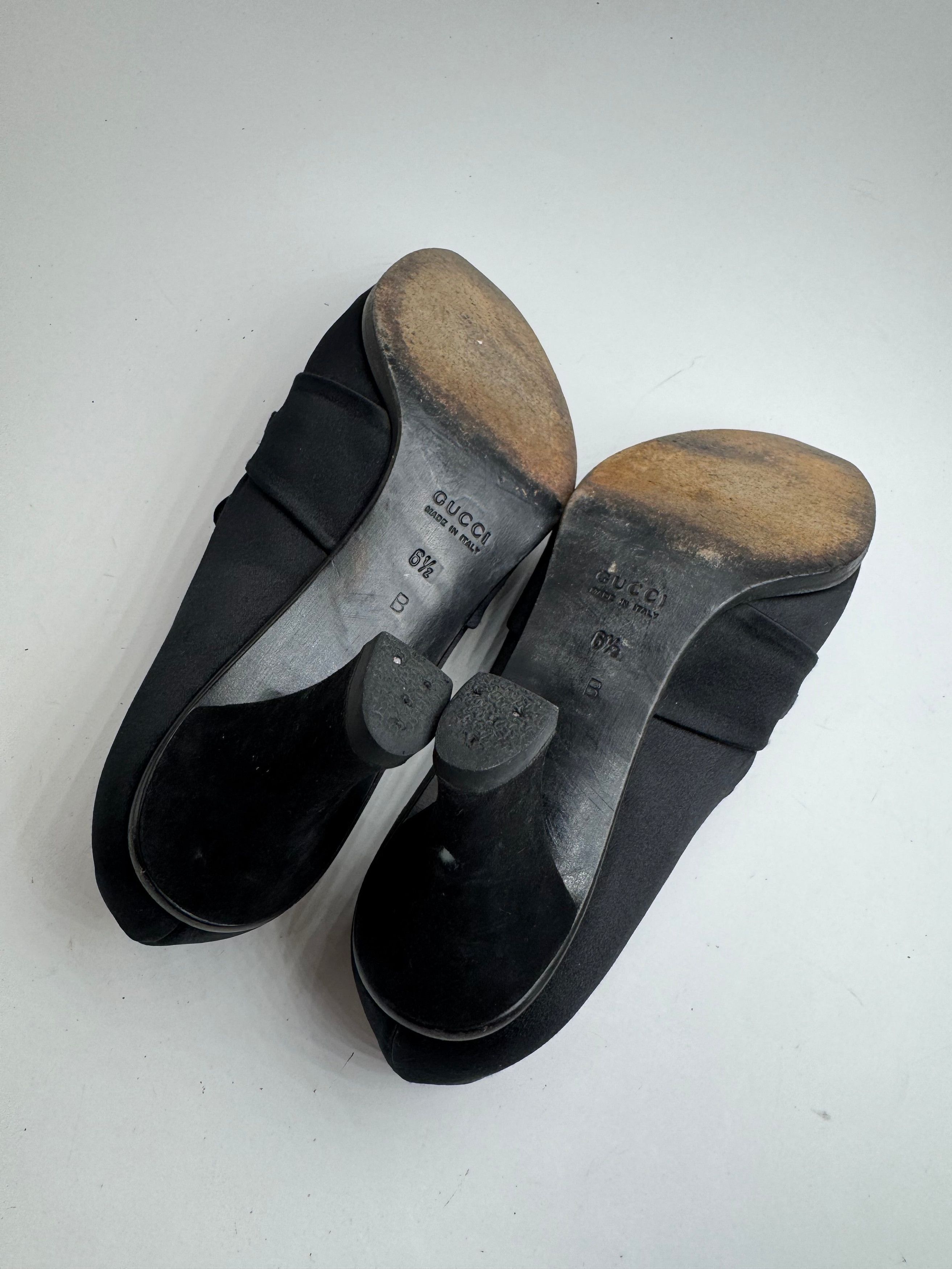 Gucci Vintage Pumps Horsebit Black Size US 6 / IT 36 - 9 Thumbnail