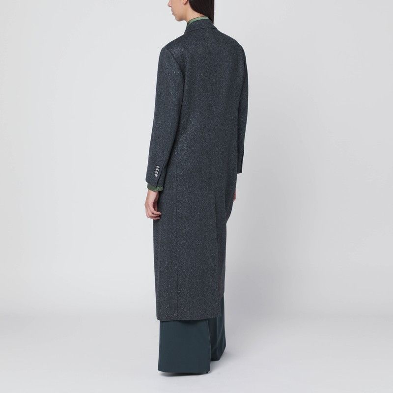 Tagliatore Tagliatore Black Houndstooth Double-Breasted Coat Size M / US 6-8 / IT 42-44 - 2 Thumbnail