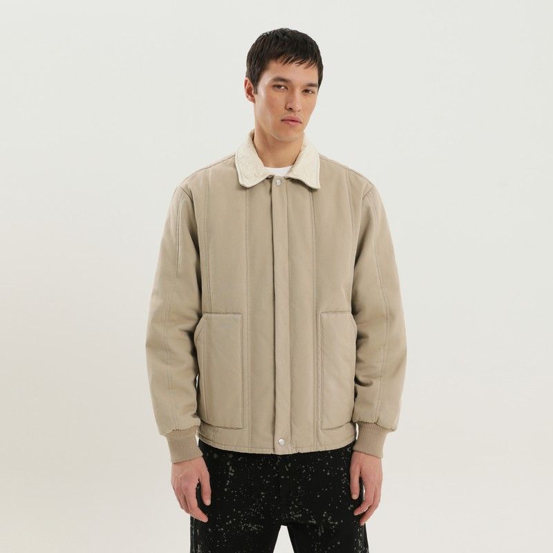 1989 STUDIO 1989 Studio Beige Padded Canvas Jacket Size US S / EU 44-46 / 1 - 2 Thumbnail