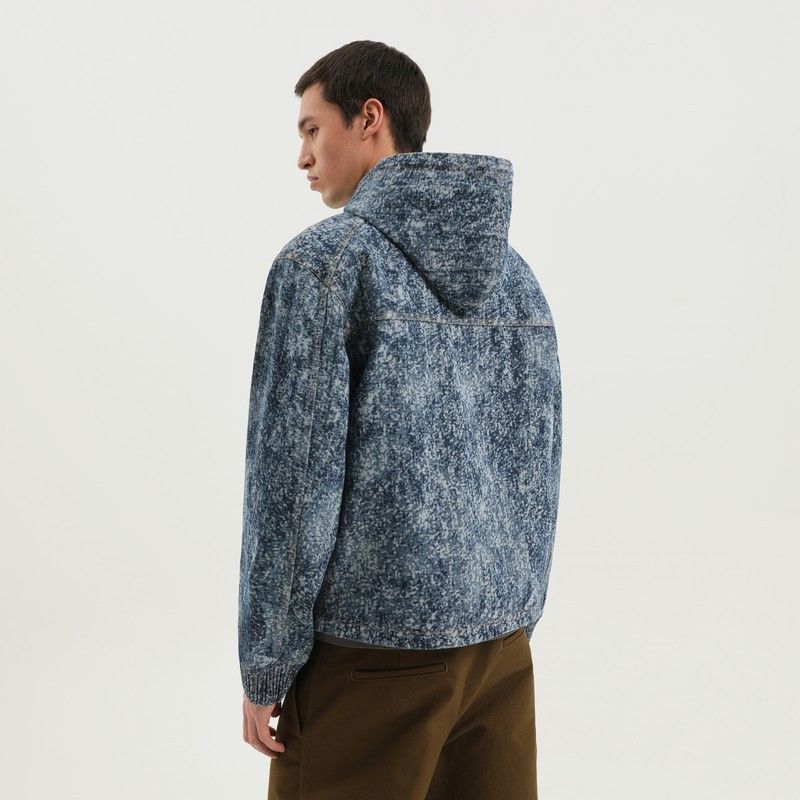 1989 STUDIO 1989 Studio Denim Marbled Zip Hoodie Size US S / EU 44-46 / 1 - 2 Thumbnail