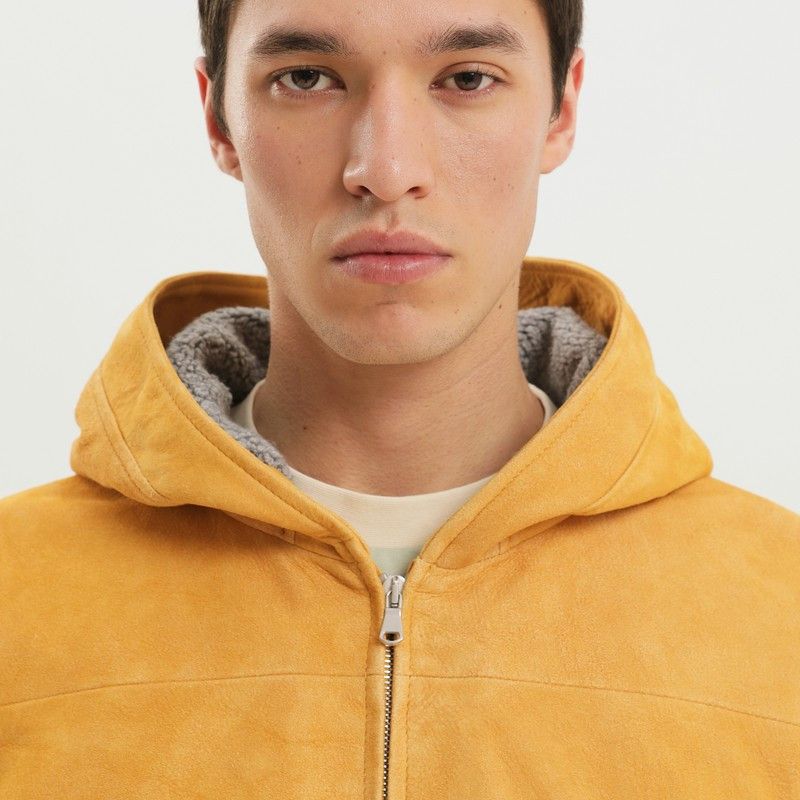 1989 STUDIO 1989 Studio Yellow Suede Hoodie Size US S / EU 44-46 / 1 - 2 Thumbnail