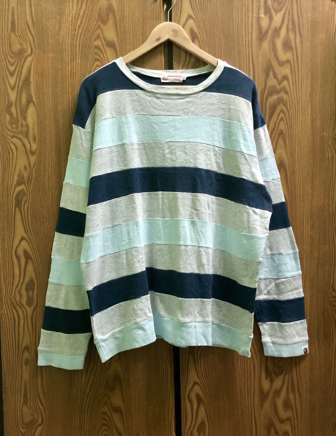 Bape OG 2000s A Bathing Ape Striped Long Sleeve Size US L / EU 52-54 / 3 - 1 Thumbnail