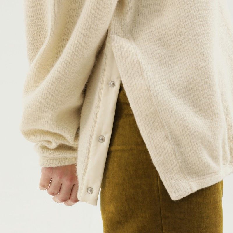 1989 STUDIO 1989 Studio White Ribbed Sweater With Slits Size M / US 6-8 / IT 42-44 - 2 Thumbnail