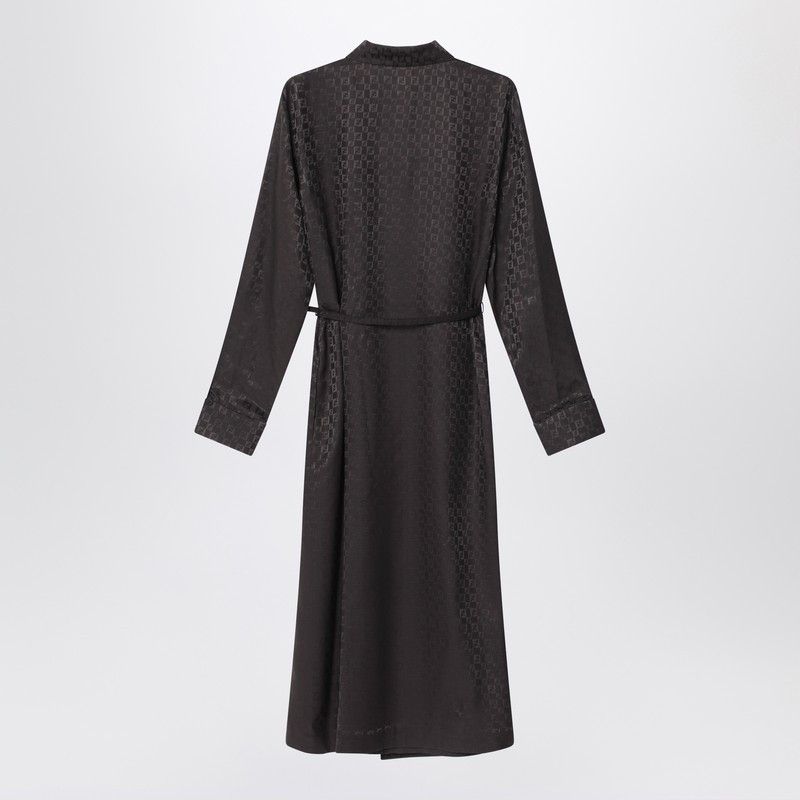 Fendi Fendi Brown Ff Jacquard Silk Dress Size M / US 6-8 / IT 42-44 - 2 Thumbnail