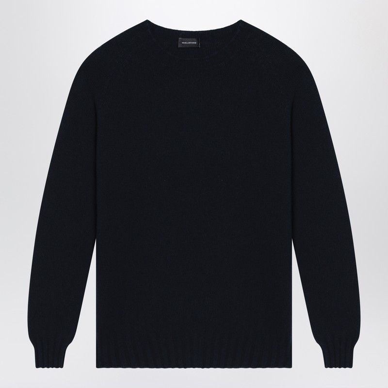 Tagliatore Tagliatore Blue Cashmere Sweater Size US XXL / EU 58 / 5 - 2 Thumbnail