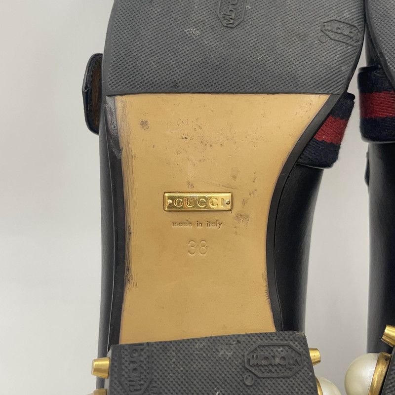 Gucci Gucci Black Double G Pearl Mary Jane Shoes 0079 Size US 7.5 / EU 40-41 - 6 Thumbnail
