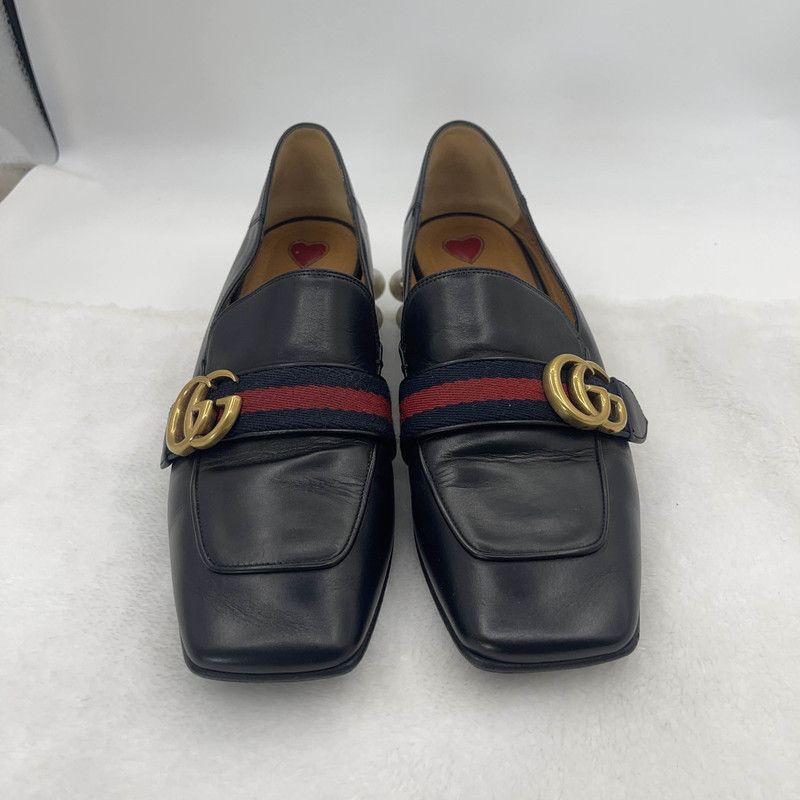 Gucci Gucci Black Double G Pearl Mary Jane Shoes 0079 Size US 7.5 / EU 40-41 - 2 Thumbnail