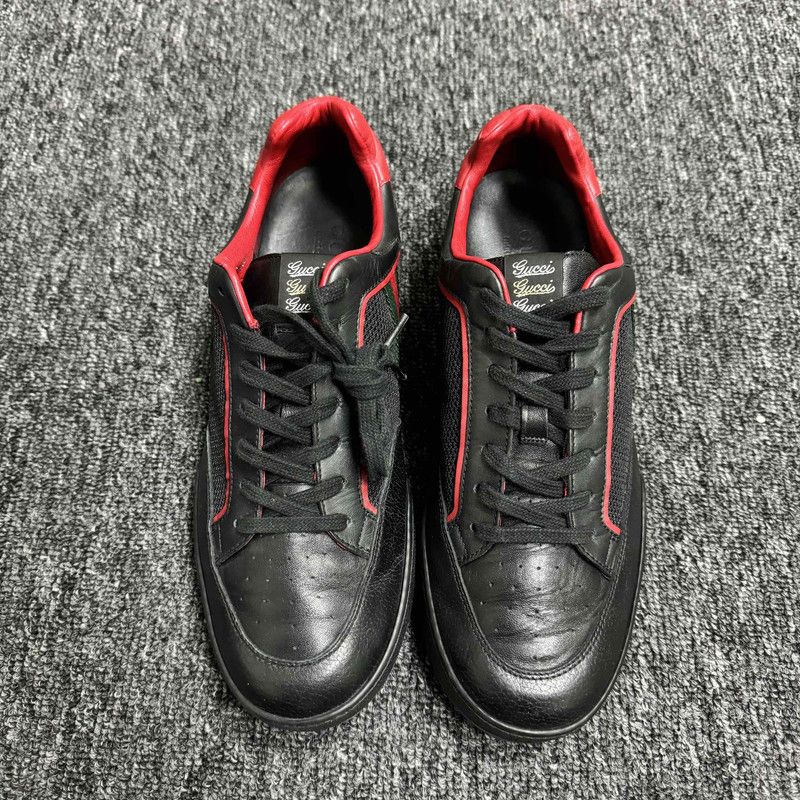 Gucci Gucci Red and Black Sneakers 0079 Size US 9.5 / EU 42-43 - 2 Thumbnail