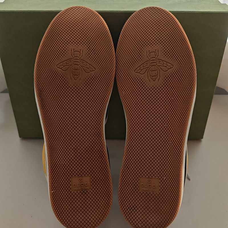 Gucci Gucci Retro Low-Top Fashion Sneakers in White and Gray 0079 Size US 9 / EU 42 - 4 Thumbnail