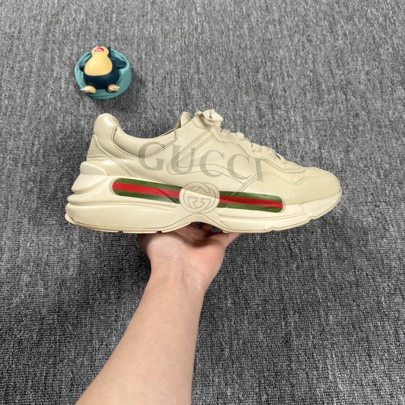 Gucci Gucci Rhyton Logo Low-Top Dad Sneakers 0079 Size US 11 / EU 44 - 7 Thumbnail