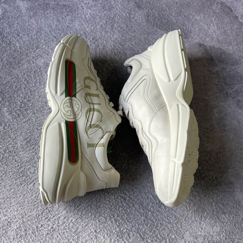 Gucci Gucci Rhyton Logo Low-Top Dad Sneakers 0079 Size US 10.5 / EU 43-44 - 7 Thumbnail
