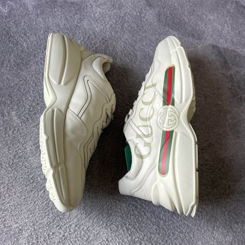 Gucci Gucci Rhyton Logo Low-Top Dad Sneakers 0079 Size US 10.5 / EU 43-44 - 8 Thumbnail