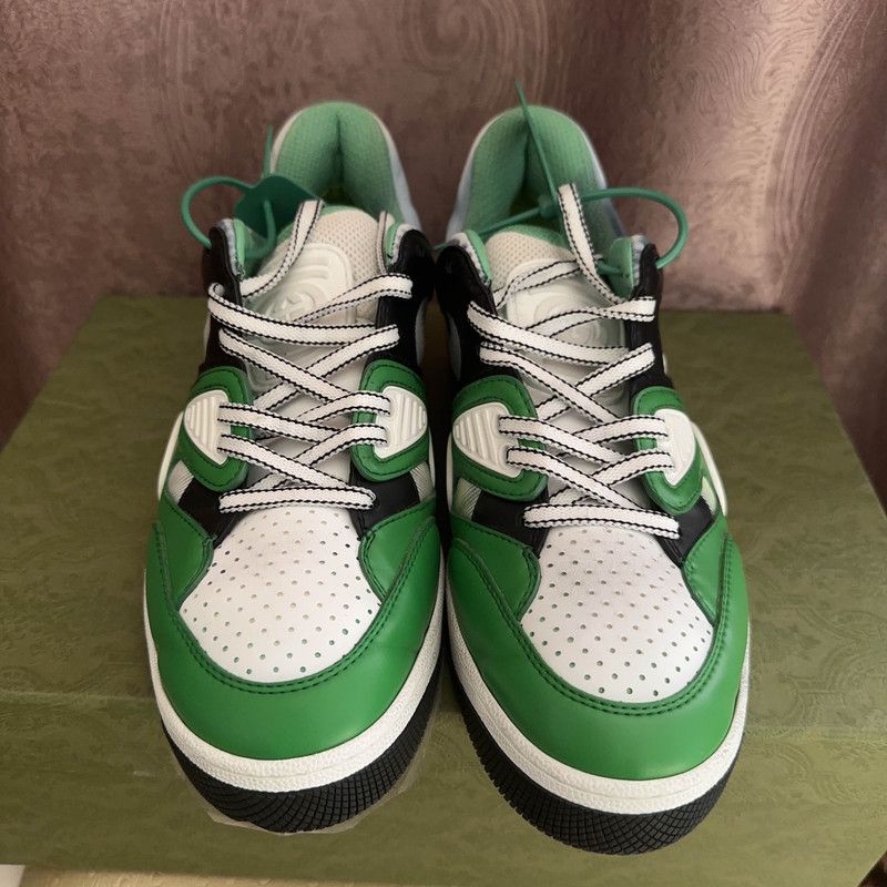 Gucci Gucci Basket Fabric Low-Top Fashion Sneakers 0079 Size US 8.5 / EU 41-42 - 2 Thumbnail
