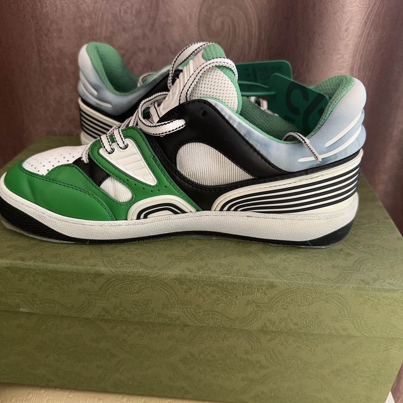 Gucci Gucci Basket Fabric Low-Top Fashion Sneakers 0079 Size US 8.5 / EU 41-42 - 12 Thumbnail