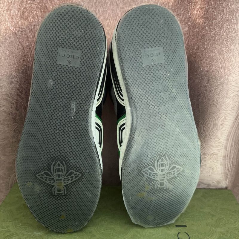 Gucci Gucci Basket Fabric Low-Top Fashion Sneakers 0079 Size US 8.5 / EU 41-42 - 4 Thumbnail
