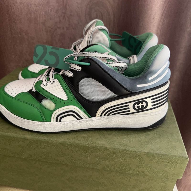Gucci Gucci Basket Fabric Low-Top Fashion Sneakers 0079 Size US 8.5 / EU 41-42 - 9 Thumbnail