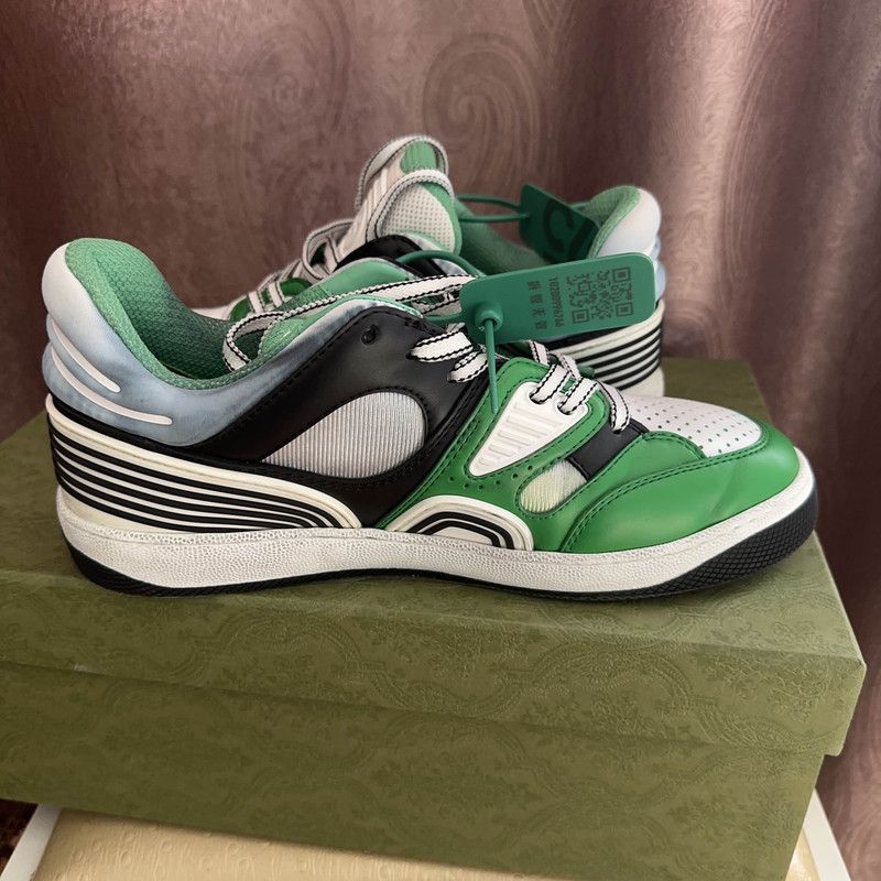 Gucci Gucci Basket Fabric Low-Top Fashion Sneakers 0079 Size US 8.5 / EU 41-42 - 11 Thumbnail