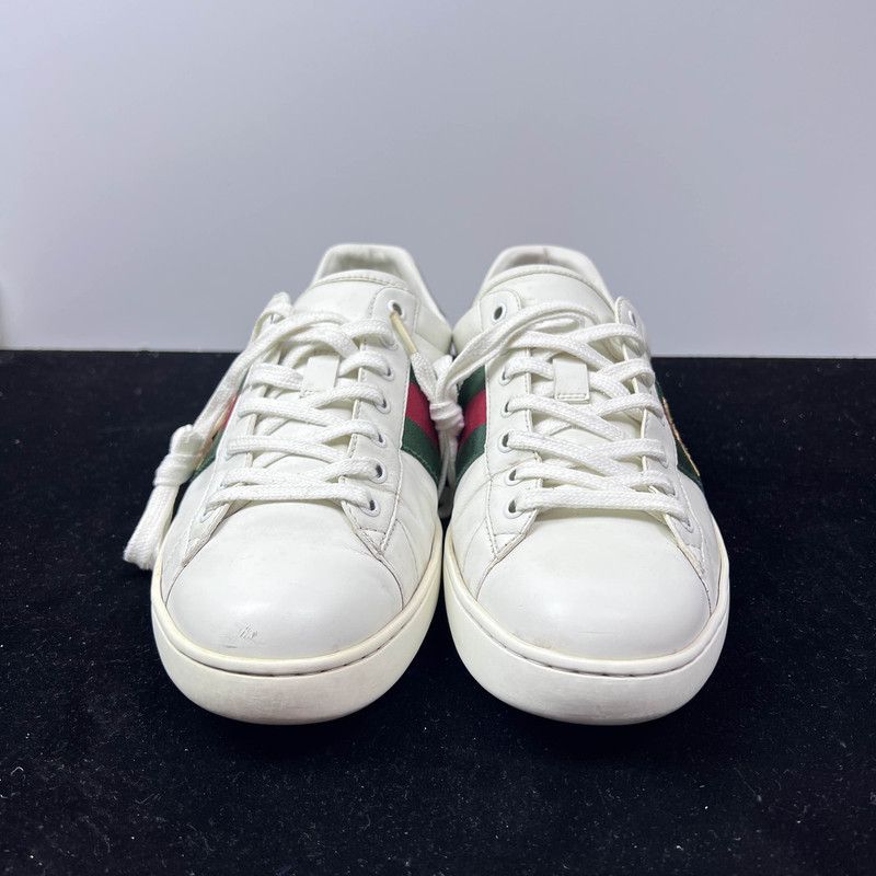 Gucci Gucci Ace Leather Fashion Sneakers for Men 0079 Size US 8.5 / EU 41-42 - 2 Thumbnail