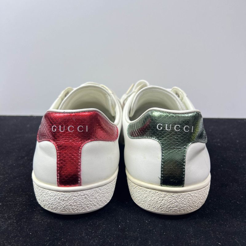 Gucci Gucci Ace Leather Fashion Sneakers for Men 0079 Size US 8.5 / EU 41-42 - 3 Thumbnail