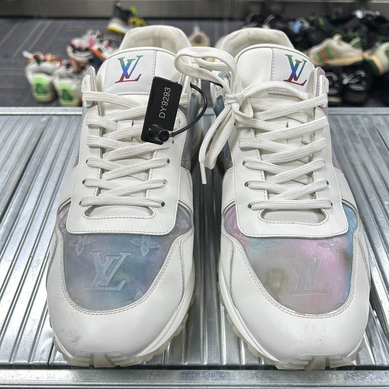 Louis Vuitton Louis Vuitton Run Away White Leather Sneakers 0079 Size US 9.5 / EU 42-43 - 2 Thumbnail