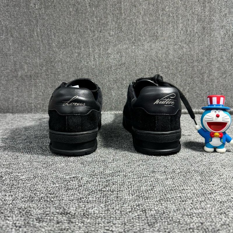 Louis Vuitton Louis Vuitton Black Trainer Sneakers 0079 Size US 8.5 / EU 41-42 - 3 Thumbnail