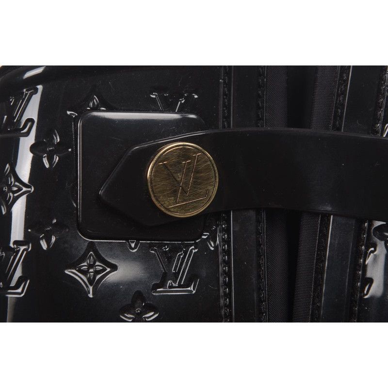 Louis Vuitton Louis Vuitton Black Logo-Embossed Knee-High Boots 0079 Size US 6 / EU 39 - 14 Thumbnail