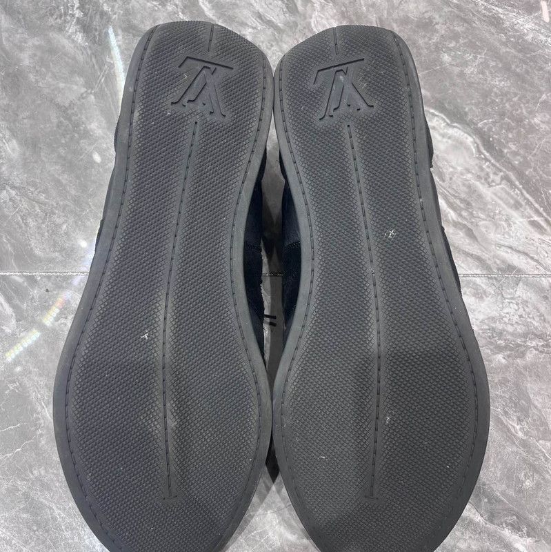 Louis Vuitton Louis Vuitton Black Sports Flats for Men 0079 Size US 10.5 / EU 43-44 - 4 Thumbnail