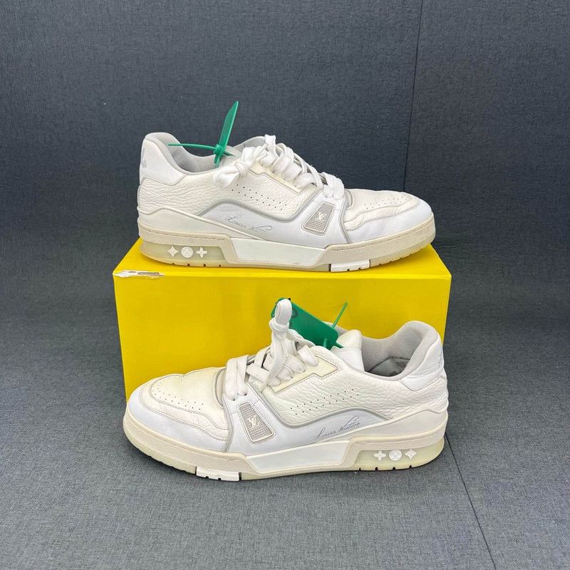 Louis Vuitton Louis Vuitton White Trainer Low-top Fashion Sneakers 0079 Size US 9 / EU 42 - 8 Thumbnail