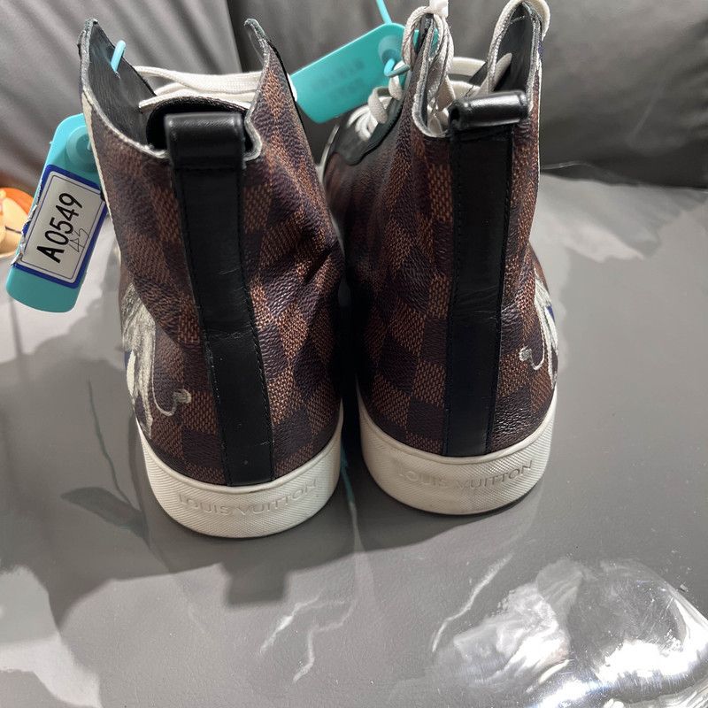 Louis Vuitton Louis Vuitton Tattoo Series Blue Stripe Casual Shoes 0079 Size US 9.5 / EU 42-43 - 3 Thumbnail