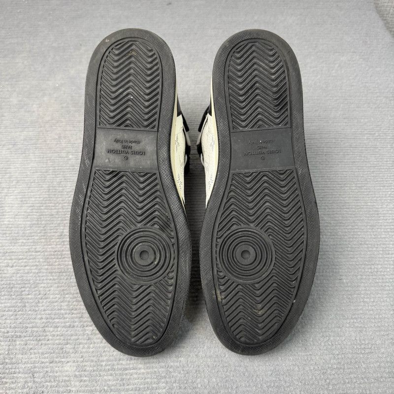 Louis Vuitton Louis Vuitton Rivoli High-Top Sneakers in Black and White 0079 Size US 8 / EU 41 - 4 Thumbnail