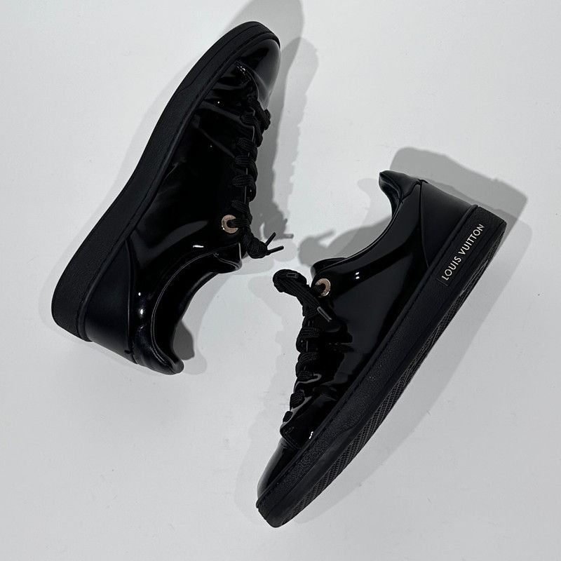 Louis Vuitton Louis Vuitton Stylish Black Sneakers for Casual Wear 0079 Size US 5 / EU 37 - 4 Thumbnail